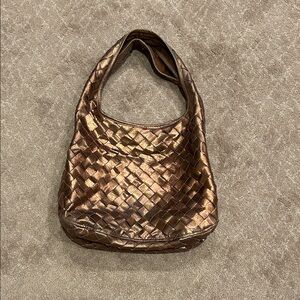 Woven Metallic Women's Bag